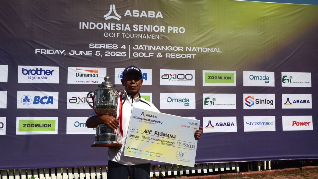Para Legenda Turun Gunung! Ade Rusmana Juara ASABA Indonesia Senior Pro Golf Tournament Series 4